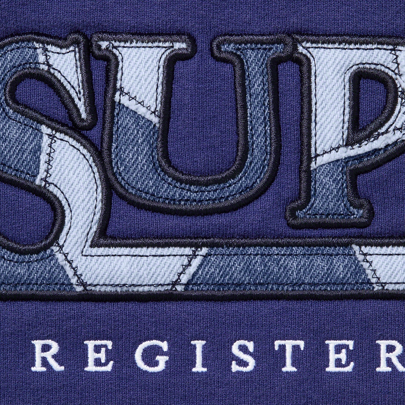 Denim Logo Hooded Sweatshirt view 2